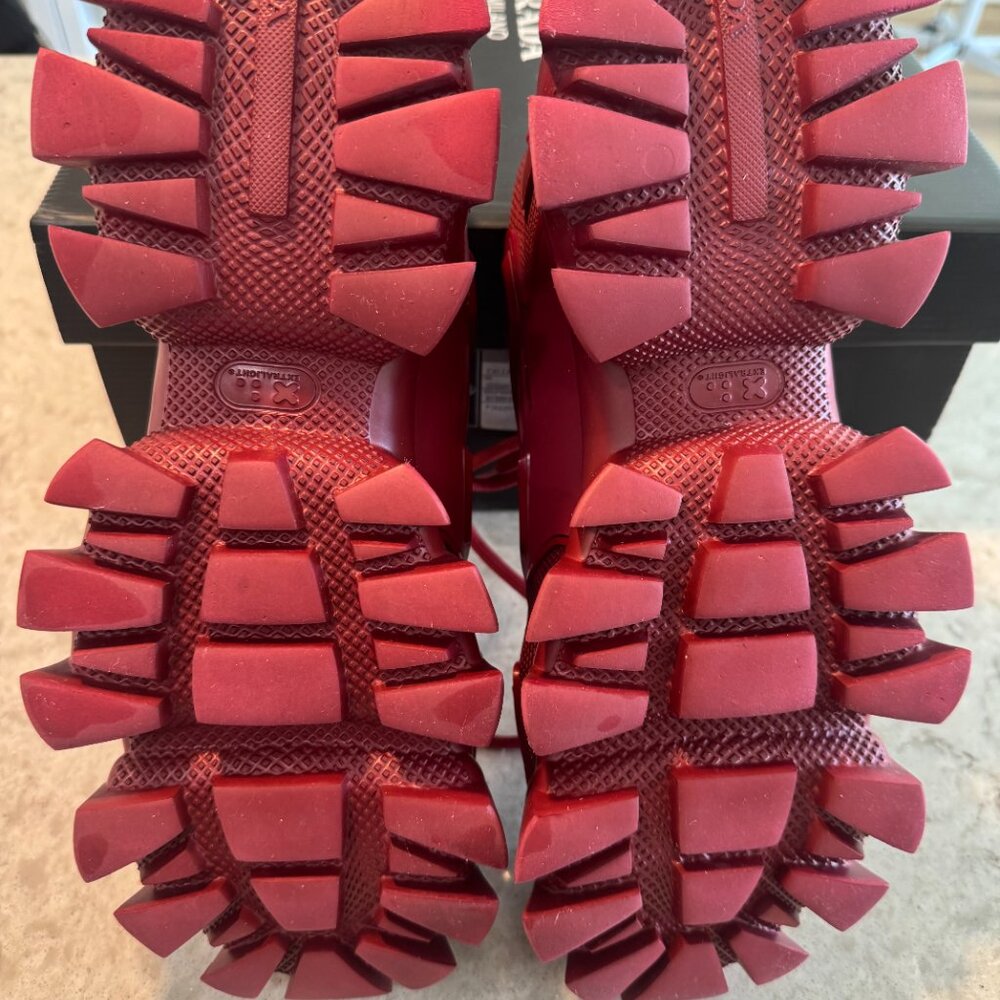 Prada Cloudbust Sneaker Thunder Red Size 10us/9uk… - image 5
